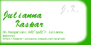 julianna kaspar business card